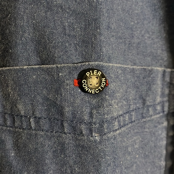 90’s light denim shirt cotton oversized. B7 - Picture 3 of 5